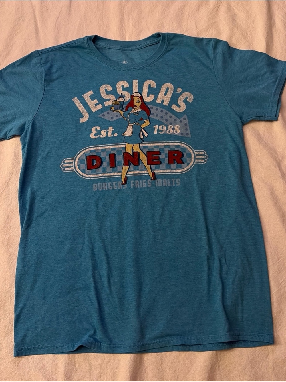 Disney Jessica's Diner Blue Graphic Tee